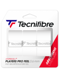 Tecnifibre Players Pro Feel overgrip 3-pack White
