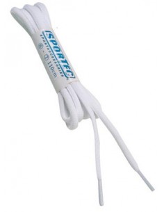 Sportec nylon veters wit plat 130 cm