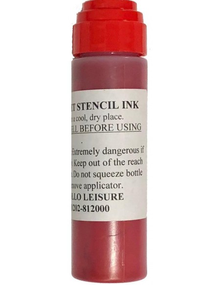 Head Stencil Ink Red