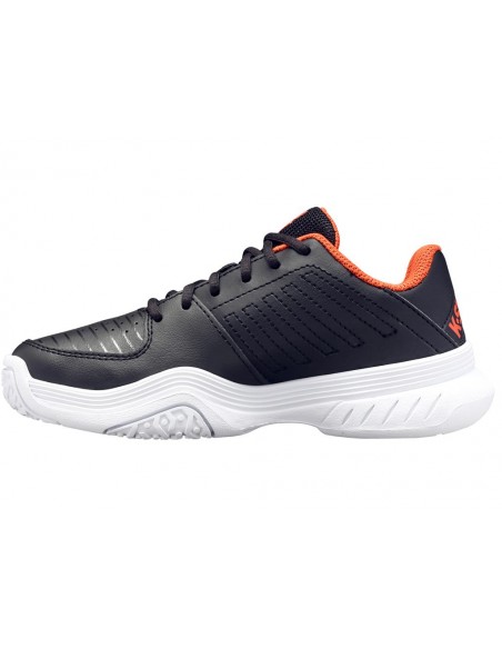 K-Swiss Court Express Omni Junior Black/Orange/White
