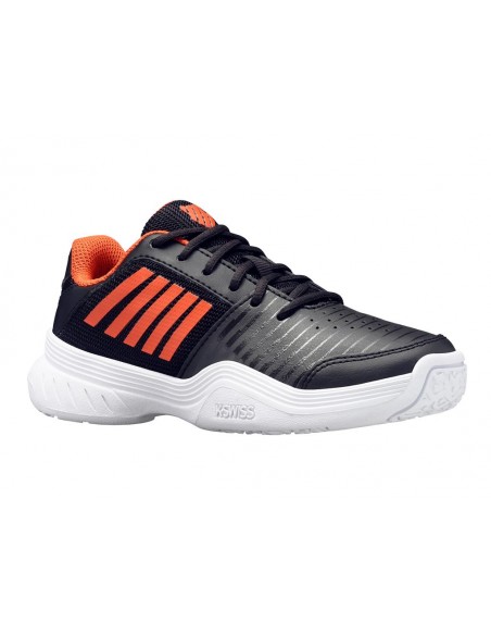 K-Swiss Court Express Omni Junior Black/Orange/White