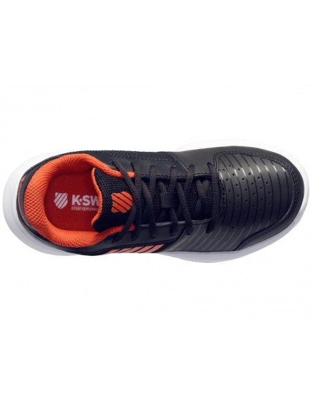 K-Swiss Court Express Omni Junior Black/Orange/White