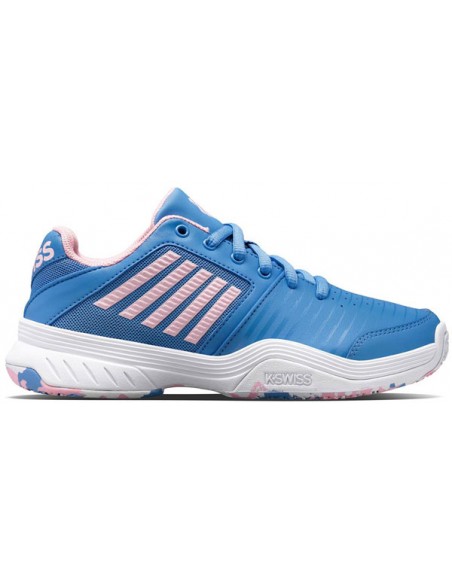 K-Swiss Court Express Omni Junior SilvLakeBlue/White/Pink
