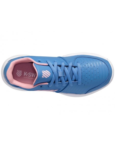 K-Swiss Court Express Omni Junior SilvLakeBlue/White/Pink