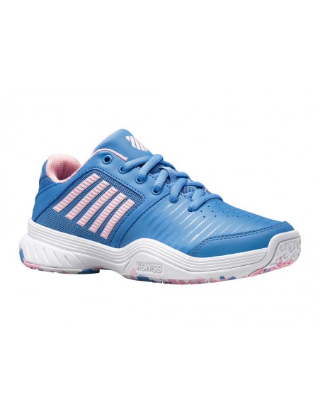 K-Swiss Court Express Omni Junior SilvLakeBlue/White/Pink
