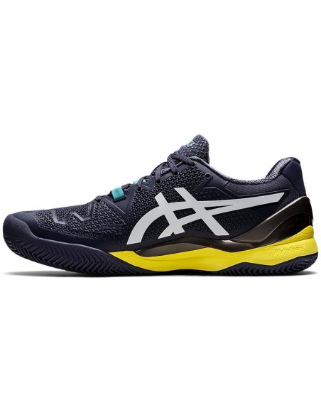 asics gel resolution 8 clay indigo fog white