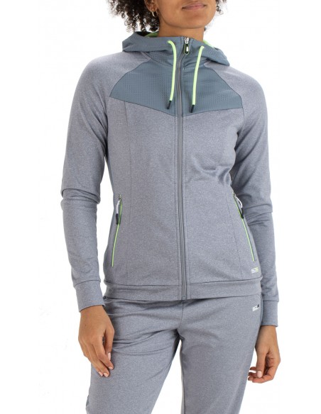 Sjeng Sports Hooded Jacket Atina (Grey Melange)