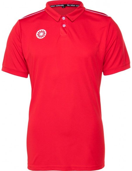 Indian Maharadja Jaipur Women Tech Polo (Red)