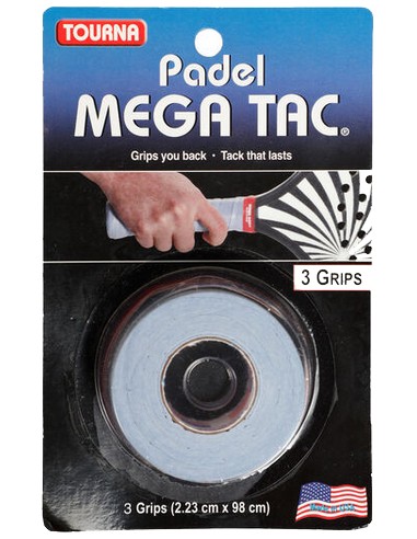 Tourna Grip Padel Mega Tac 3pack White
