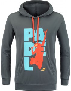 Babolat Padel Hooded Sweat Unisex Dark Grey