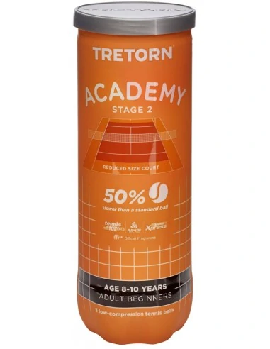 Tretorn Academy Stage 2 (Oranje) 3 Pack