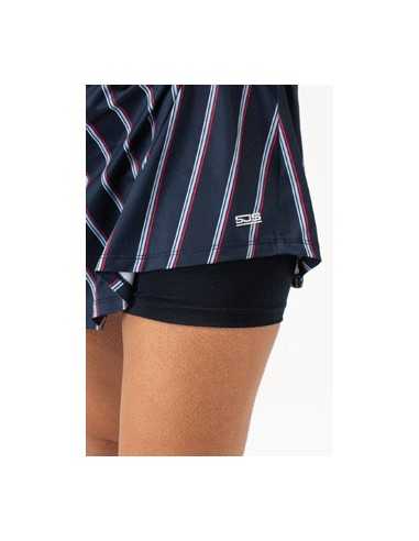 Sjeng Sports Lady Skort Leanne (Dark Blue Stripes)