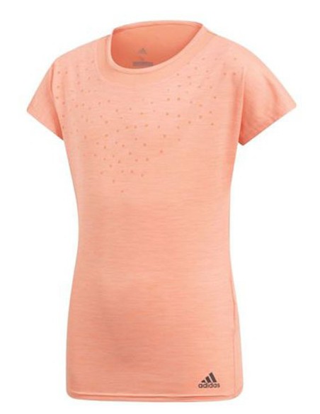 Adidas Girls Dotty shirt Coral