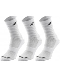 Babolat 3 Pairs Pack Socks White