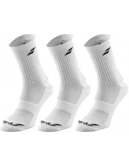 Babolat 3 Pairs Pack Socks White