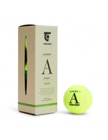 Tretorn Academy Stage 1 Groen (Doos 40x3-pack)