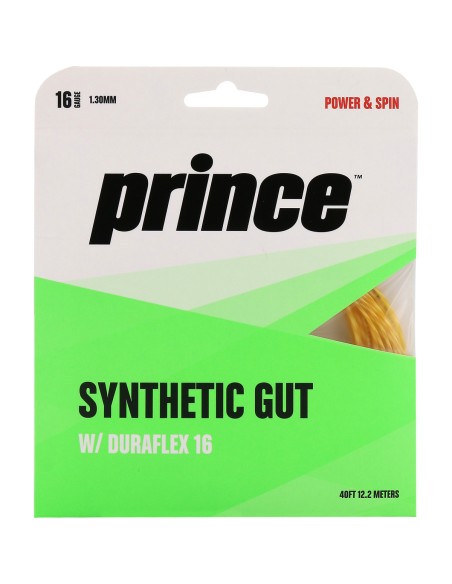 Online bespanservice: Prince Synthetic Gut Duraflex Gold 1.30mm