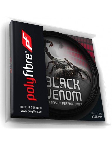 Bespanservice: Polyfibre Black Venom 1.30mm (Gratis)