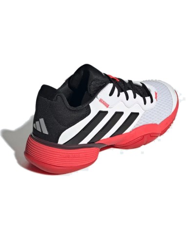 Adidas Barricade Kids (White/Black/Red)