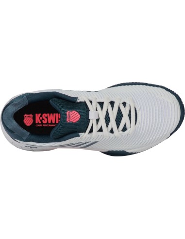 Kswiss Hypercourt Express 2 Clay (White/Stargazer/Neonblaze)