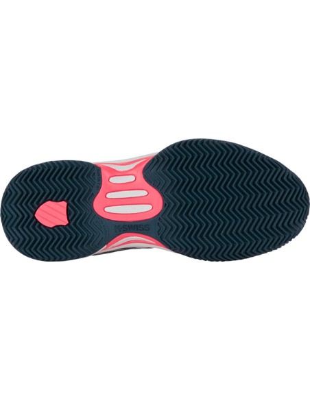 Kswiss Hypercourt Express 2 Clay (White/Stargazer/Neonblaze)