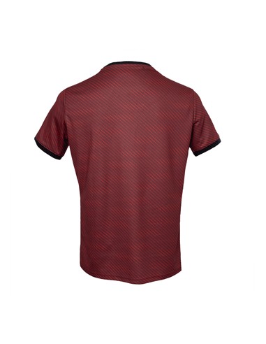Indian Maharadja Men Pique Printed Tee (Bordeaux)