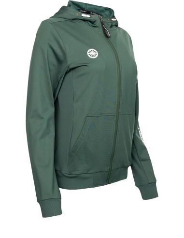 Indian Maharadja Kadiri Women Hooded Jacket (Forest Green)