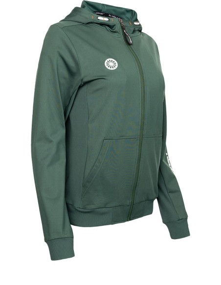 Indian Maharadja Kadiri Women Hooded Jacket (Forest Green)