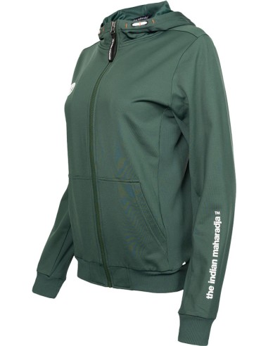 Indian Maharadja Kadiri Women Hooded Jacket (Forest Green)