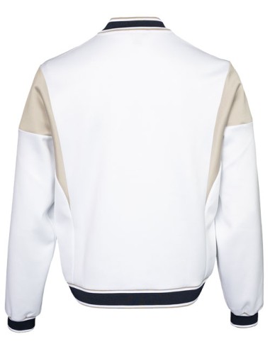 Indian Maharadja Men Pique Bomber Jacket (White)