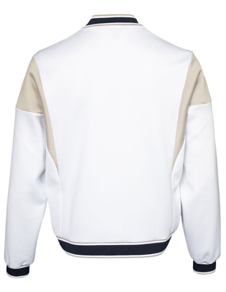 Indian Maharadja Men Pique Bomber Jacket (White)