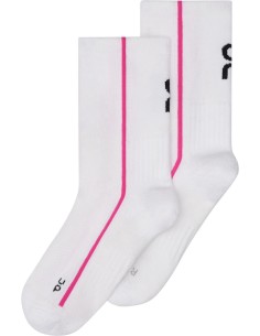 ON Court Sock High Unisex White/Pink