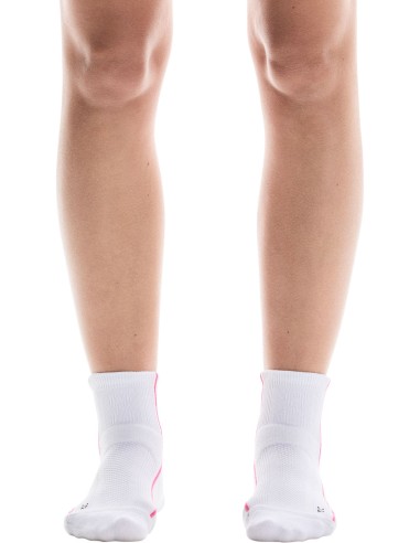 ON Court Sock Mid Unisex White/Pink