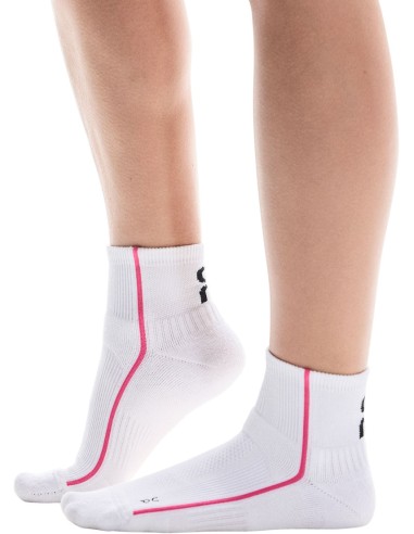 ON Court Sock Mid Unisex White/Pink