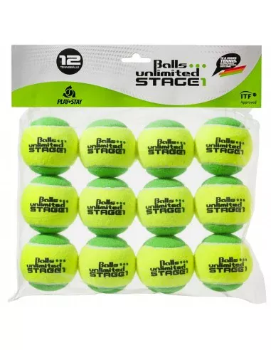 Balls Unlimited Stage 1 Green/Yellow 12 stuks