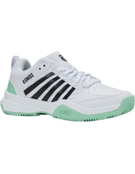 Kswiss Court Express 2 Clay (White/Neonmint/Black)