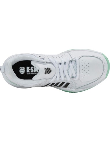 Kswiss Court Express 2 Clay (White/Neonmint/Black)