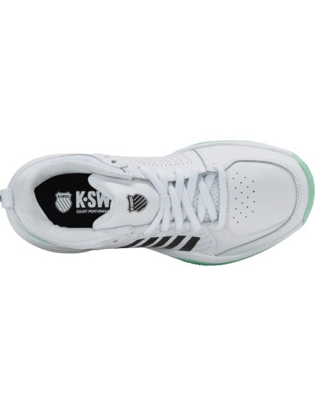 Kswiss Court Express 2 Clay (White/Neonmint/Black)