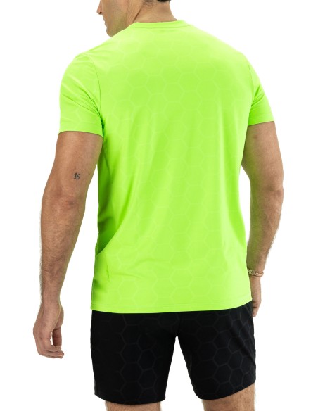 Sjeng Sports Man Tee Nero (Shocking Green)