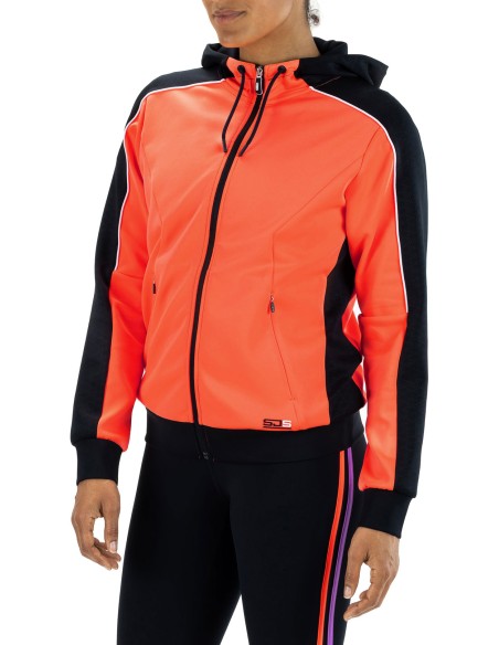 Sjeng Sports Lady Hooded Jacket Feya (Vibrant Orange)