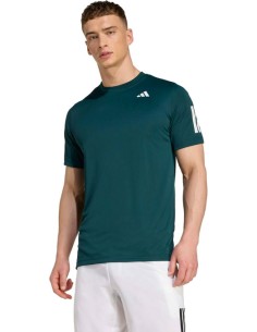 Adidas Club 3-Stripe Tee Green