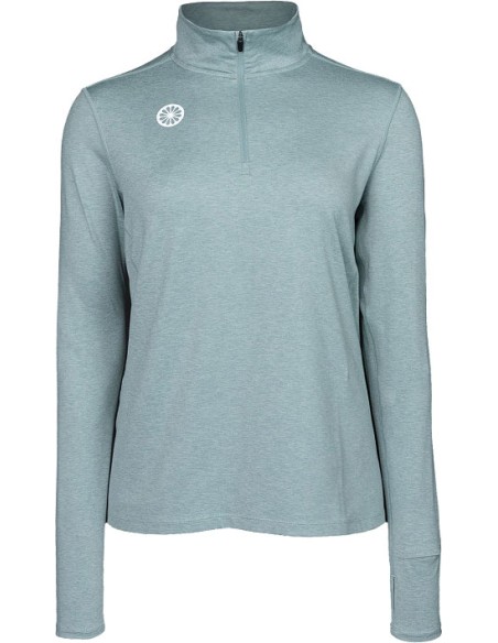 Indian Maharadja Women Half Zip Long Sleeve (Lightsage)