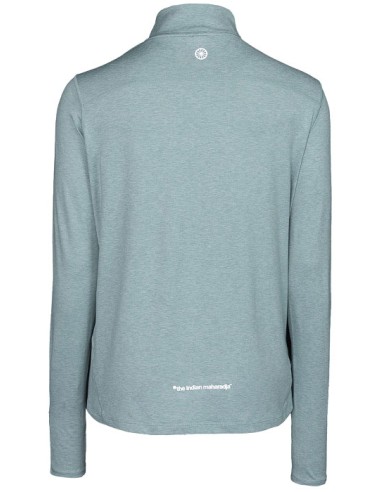 Indian Maharadja Women Half Zip Long Sleeve (Lightsage)
