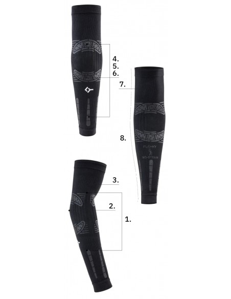 Floky No Strain Arm Sleeve Black 1 stuk