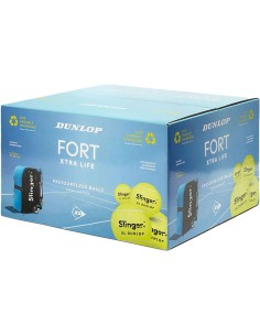Dunlop Fort Extra Life P-Less Slinger 72Ball Box