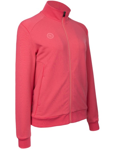 Indian Maharadja Women Cotton Track Jacket Berry Rose