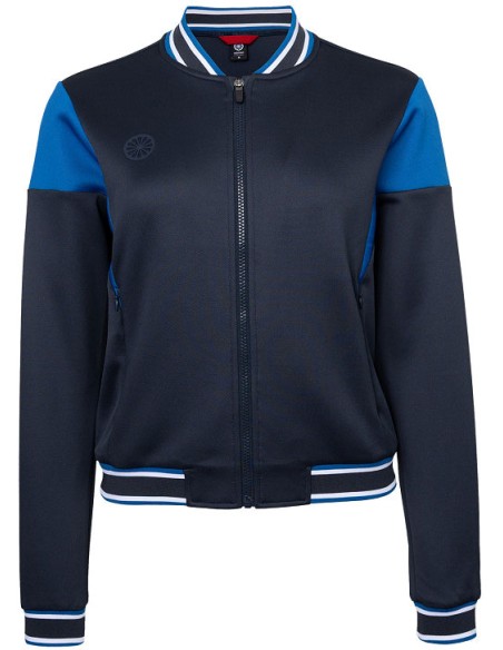 Indian Maharadja Women Pique Bomber Jacket (Night Blue)