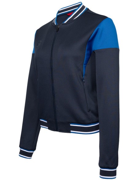 Indian Maharadja Women Pique Bomber Jacket (Night Blue)