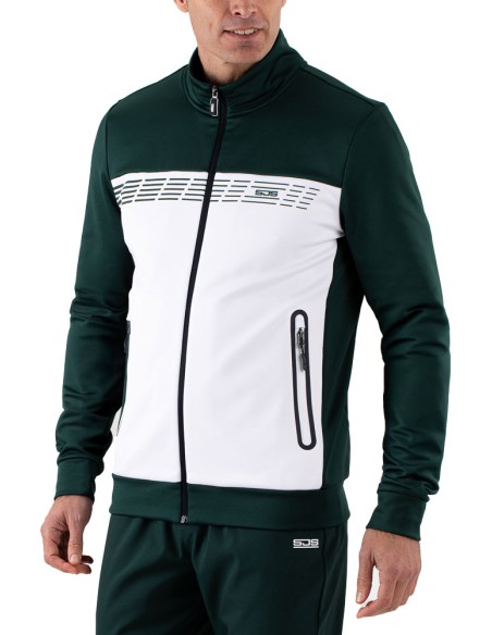Sjeng Sports Man Track Jacket Amiro Retro Green