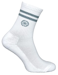 Indian Maharadja Striped Crew Sock Misty Grey